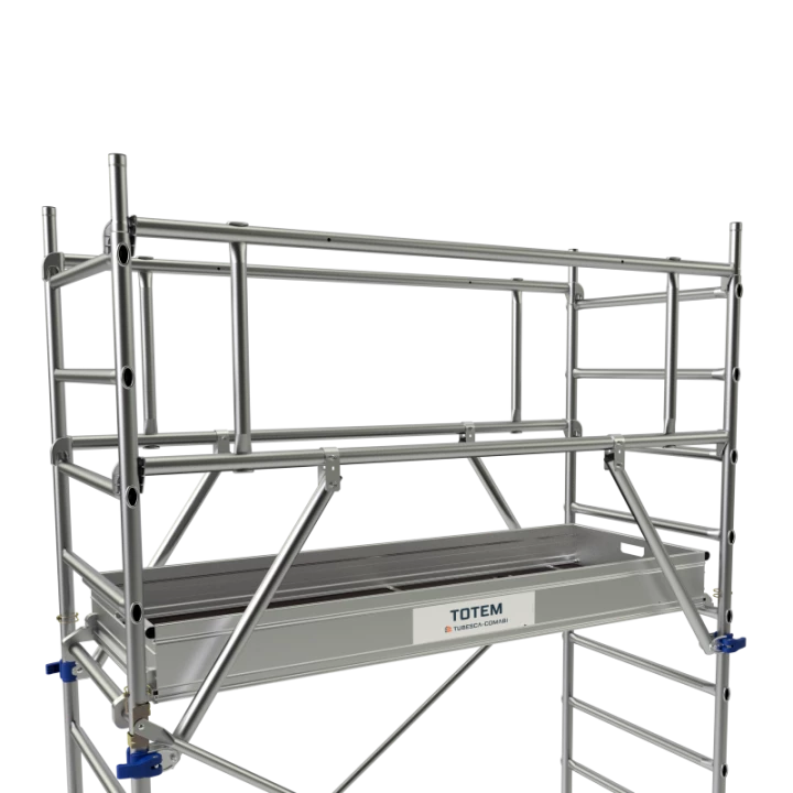 &Eacute;chafaudage Roulant Aluminium - TOTEM 180 - TUBESCA-COMABI - Garde-corps Monobloc