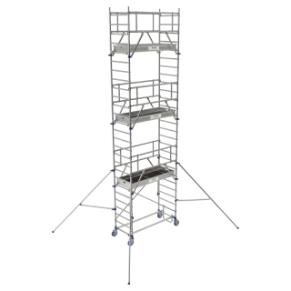 &Eacute;chafaudage Roulant Aluminium - TOTEM BOX 180 - TUBESCA-COMABI - Hauteur plancher 5,85m