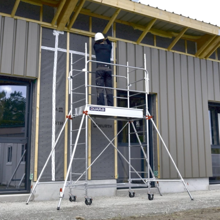 &Eacute;chafaudage Roulant Acier - AC 150 - DUARIB - 1,70m plancher avec op&eacute;rateur