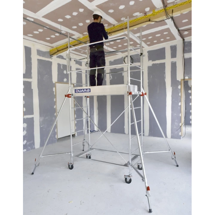 &Eacute;chafaudage Roulant Acier - AC 150 - DUARIB - 1,70m plancher travaux int&eacute;rieur