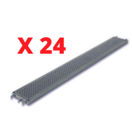 Lot de 24 planchers acier RCE300 3m x 0,36m - Tubesca-Comabi