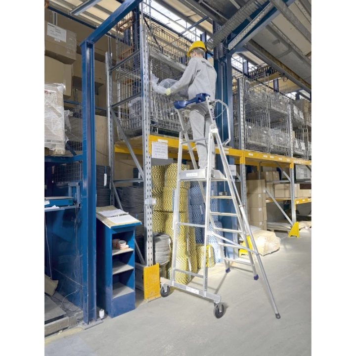 Plate-forme de Rayonnage Aluminium - ERM - 6 marches - mise en rayon