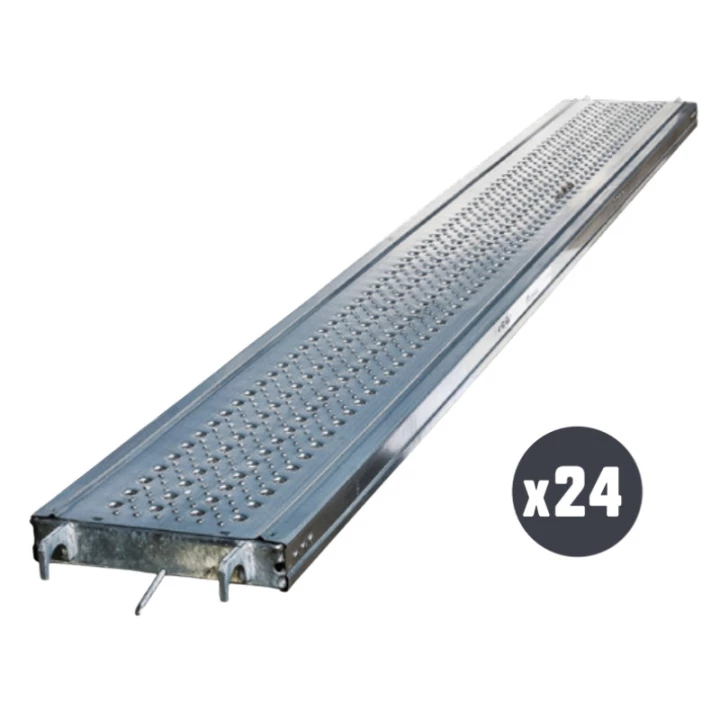 Lot de 24 planchers acier R14 AC-CS 3m x 0,36m - TUBESCA-COMABI