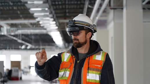 Trimble XR10 avec HoloLens 2 - R&eacute;alit&eacute; augment&eacute;e BTP