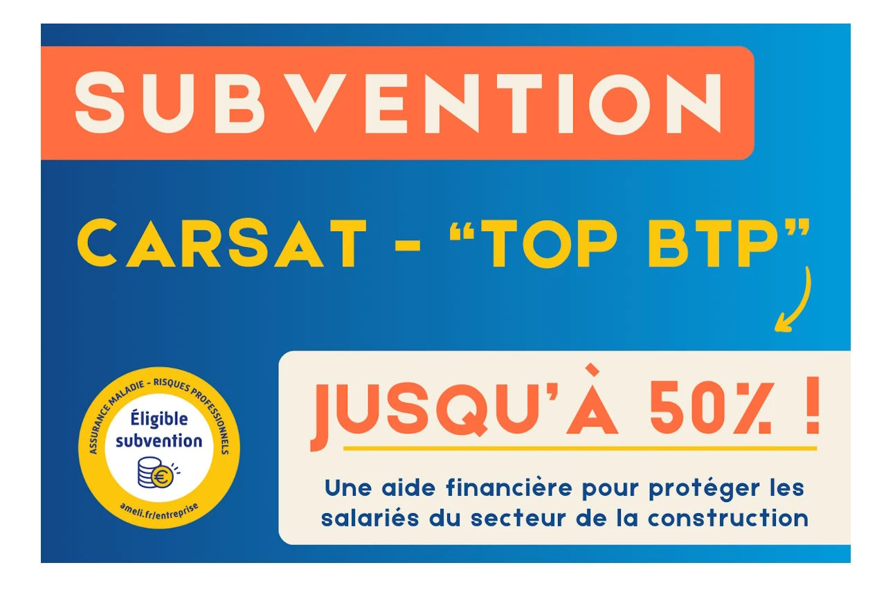 Retour de la CARSAT &ndash; toujours des subventions &agrave; hauteur de 50%&nbsp;! France &Eacute;chafaudage