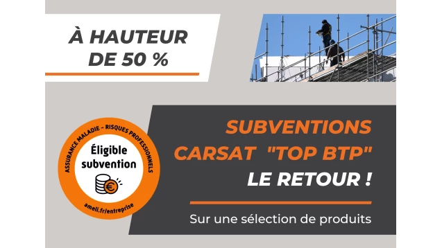 &Eacute;chafaudages moins chers&nbsp;: le retour de la subvention Carsat &laquo;&nbsp;TOP BTP&nbsp;&raquo; France &Eacute;chafaudage
