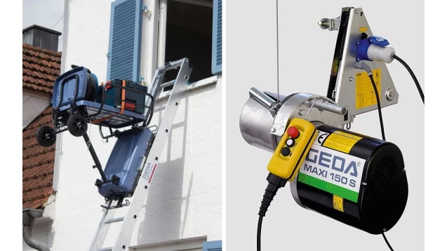Zoom sur les monte-charges de chantier GEDA France &Eacute;chafaudage